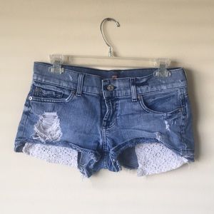 7 for all mankind jean shorts